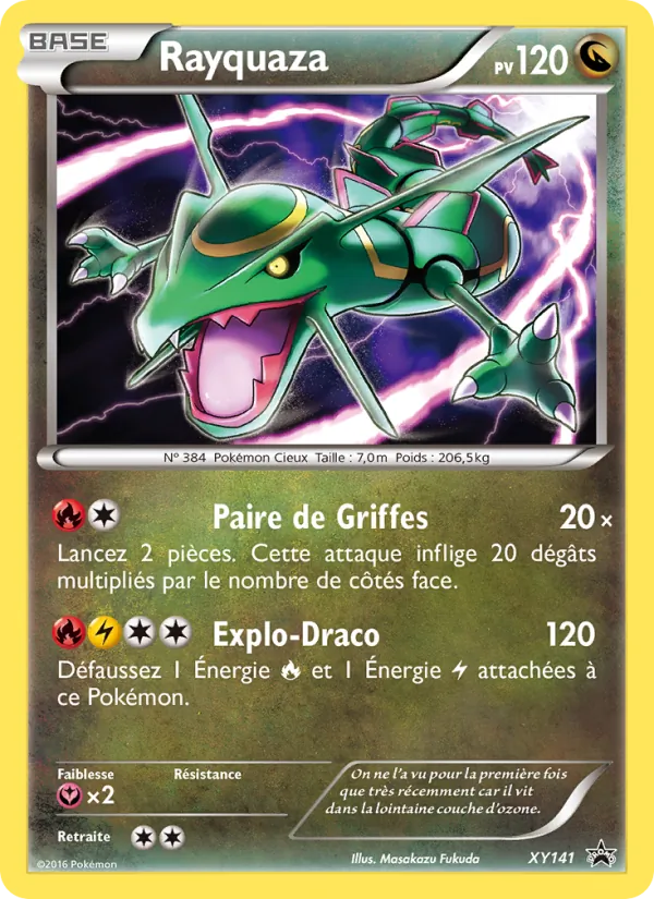 Carte Rayquaza de l'extension Promo XY, numéro XY141/211