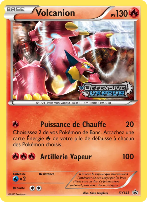 Carte Volcanion de l'extension Promo XY, numéro XY145/211
