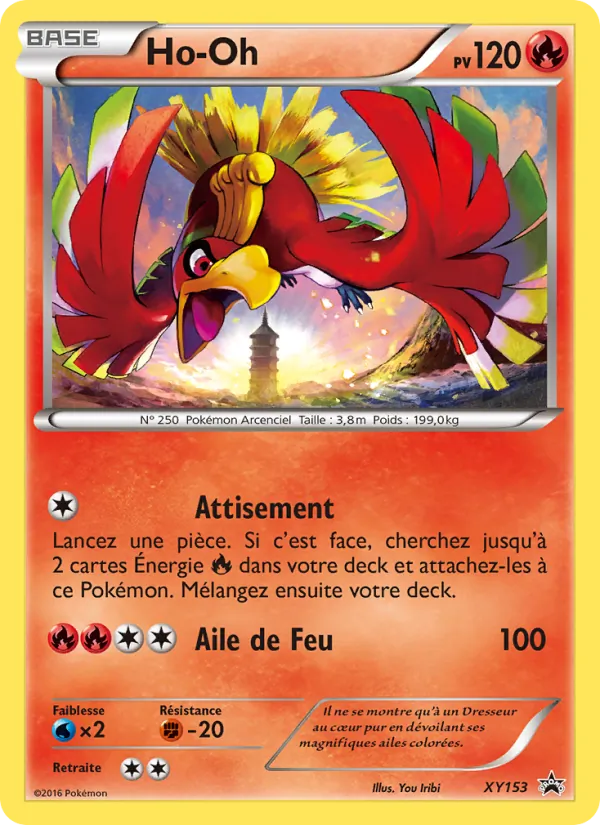Carte Ho-Oh de l'extension Promo XY, numéro XY153/211