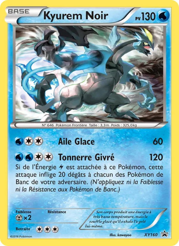 Carte Kyurem Noir de l'extension Promo XY, numéro XY160/211