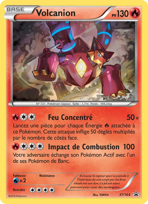 Carte Volcanion de l'extension Promo XY, numéro XY164/211