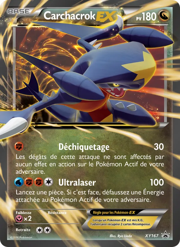 Carte Carchacrok-EX de l'extension Promo XY, numéro XY167/211