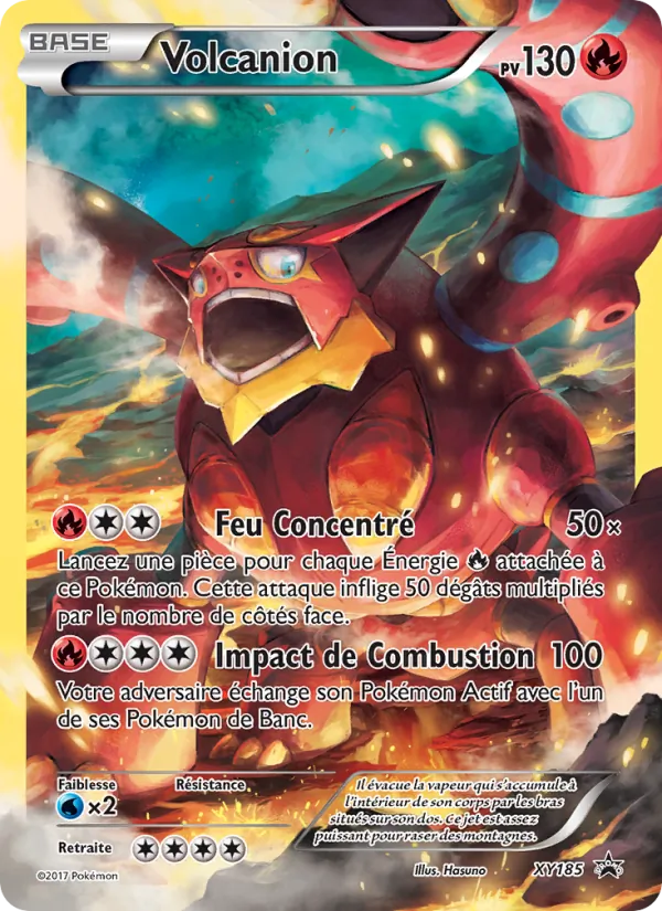 Carte Volcanion de l'extension Promo XY, numéro XY185/211