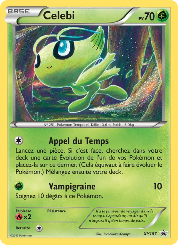 Carte Celebi de l'extension Promo XY, numéro XY187/211