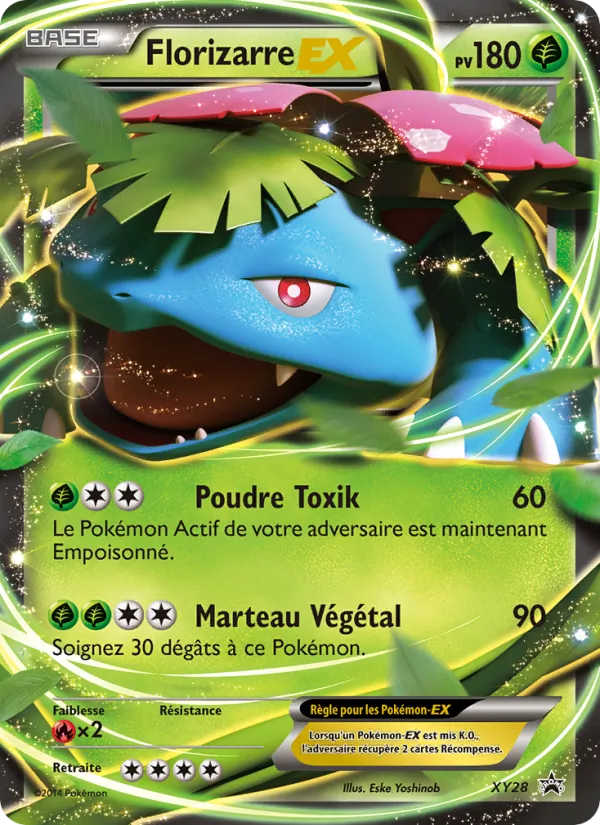 Carte Florizarre EX de l'extension Promo XY, numéro XY28/211