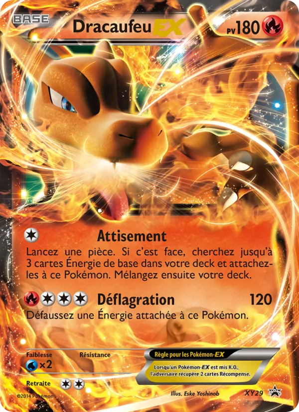 Carte Dracaufeu EX de l'extension Promo XY, numéro XY29/211