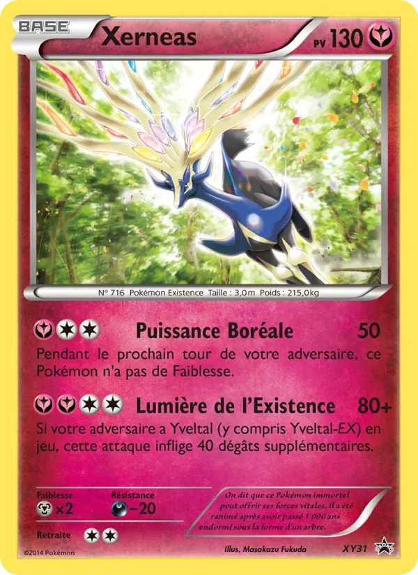 Carte Xerneas de l'extension Promo XY, numéro XY31/211