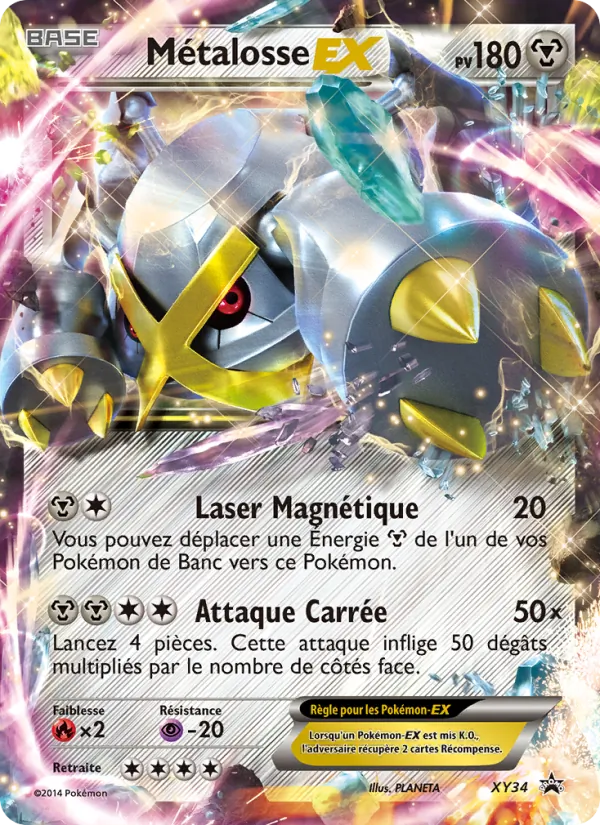 Carte Métalosse EX de l'extension Promo XY, numéro XY34/211