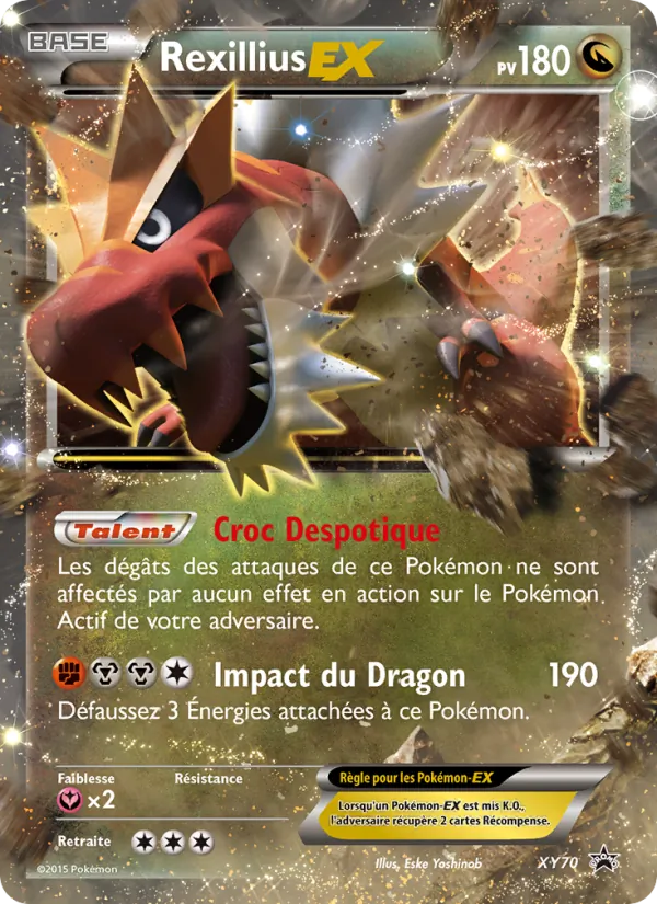Carte Rexillius EX de l'extension Promo XY, numéro XY70/211
