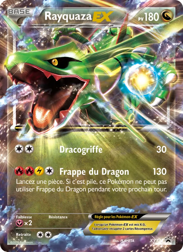 Carte Rayquaza EX de l'extension Promo XY, numéro XY73/211