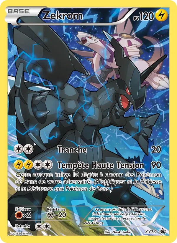 Carte Zekrom de l'extension Promo XY, numéro XY76/211