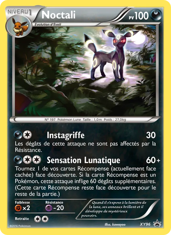 Carte Noctali de l'extension Promo XY, numéro XY96/211