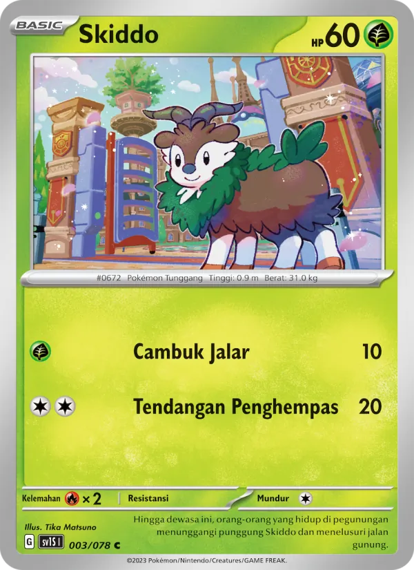 Kartu Skiddo dari Scarlet ex, nomor 003/78