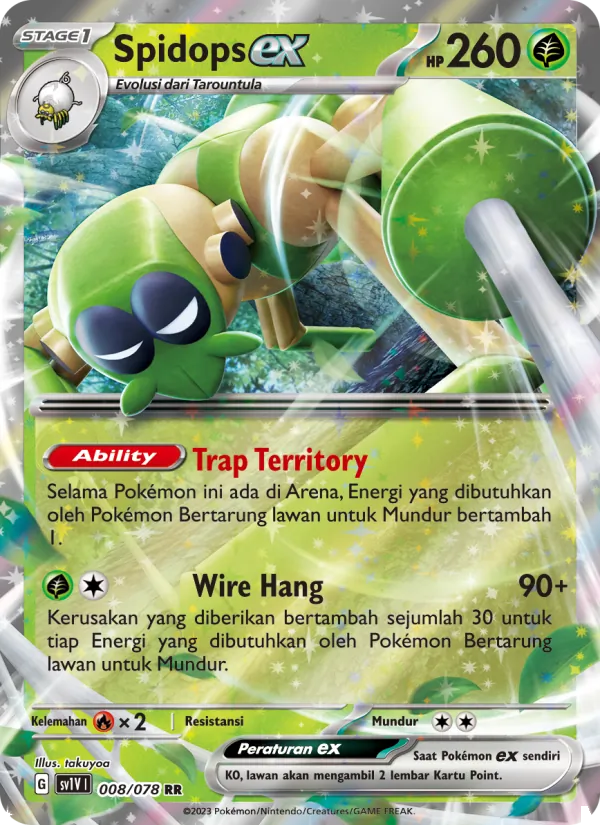 Kartu Spidops ex dari Violet ex, nomor 008/78