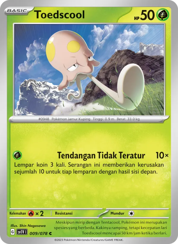 Kartu Toedscool dari Violet ex, nomor 009/78
