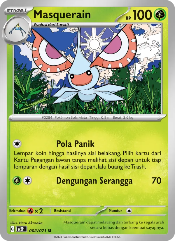 Kartu Masquerain dari Mara Bahaya Salju, nomor 002/71