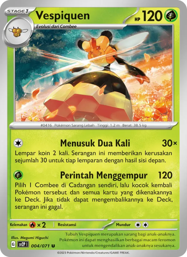 Kartu Vespiquen dari Mara Bahaya Salju, nomor 004/71