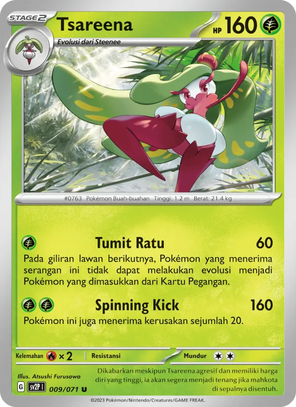 Kartu Tsareena dari Mara Bahaya Salju, nomor 009/71