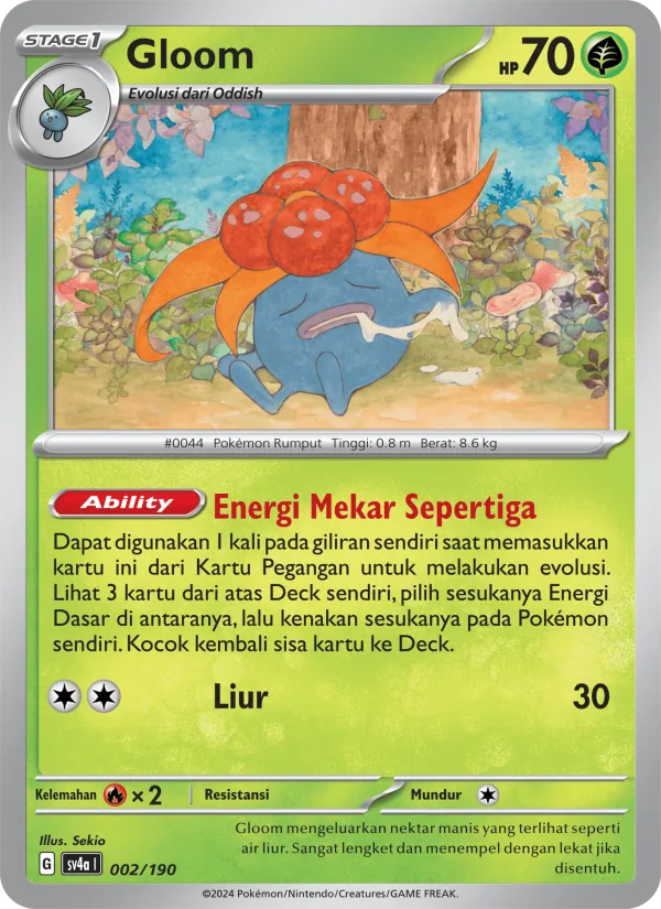 Kartu Gloom dari Harta Berkilau ex, nomor 002/190