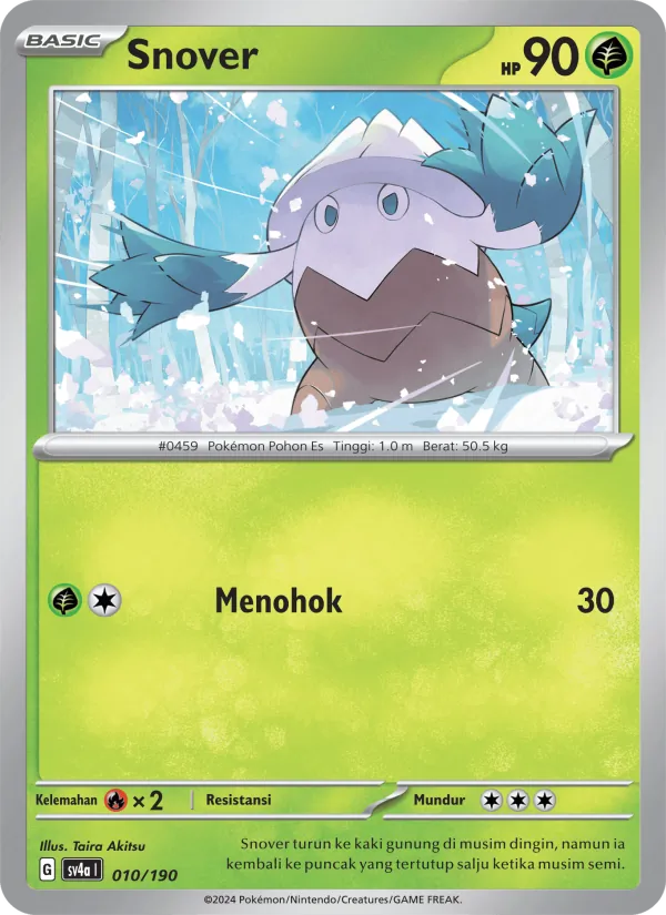 Kartu Snover dari Harta Berkilau ex, nomor 010/190