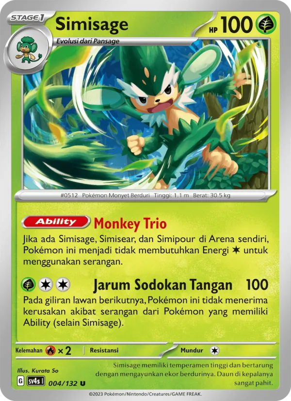 Kartu Simisage dari Pertemuan Paradoks, nomor 004/132