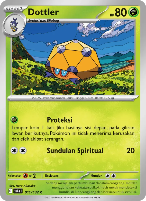 Kaart Dottler uit Pertemuan Paradoks, nummer 011/132