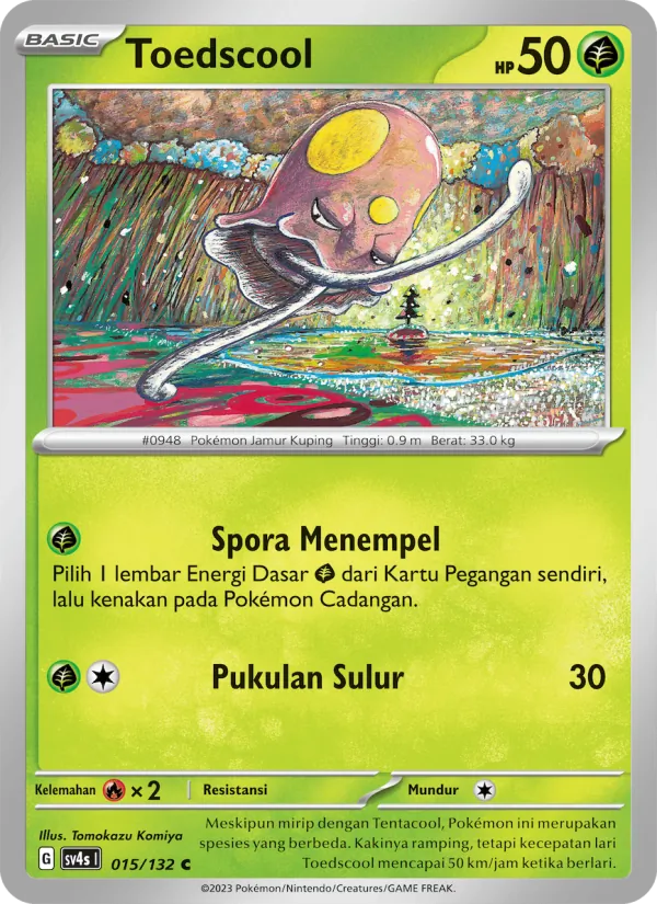 Kaart Toedscool uit Pertemuan Paradoks, nummer 015/132