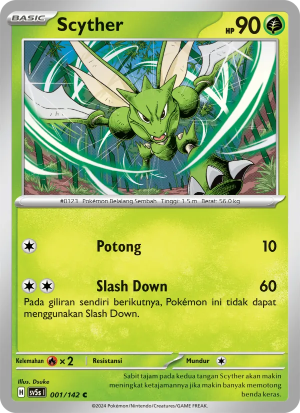 Kaart Scyther uit Paradoks Andalan, nummer 001/142