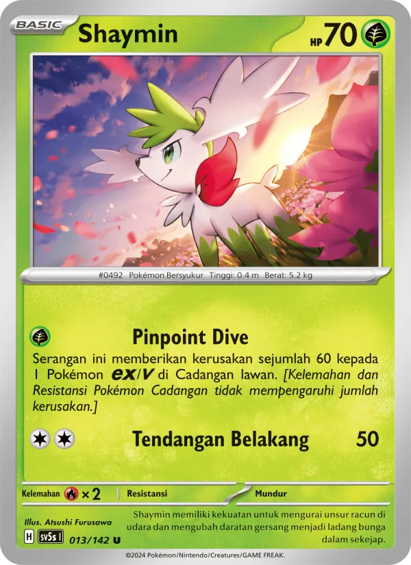 Kartu Shaymin dari Paradoks Andalan, nomor 013/142