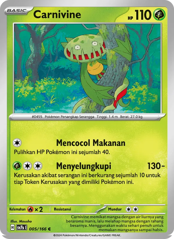 Kartu Carnivine dari Bimbingan Rasi, nomor 005/166