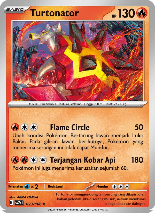 Kartu Turtonator dari Bimbingan Rasi, nomor 023/166