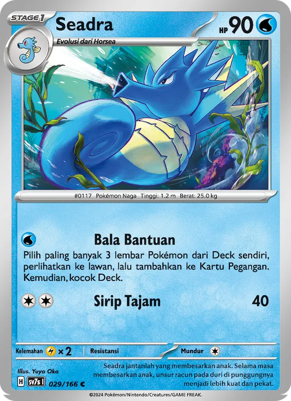 Kartu Seadra dari Bimbingan Rasi, nomor 029/166