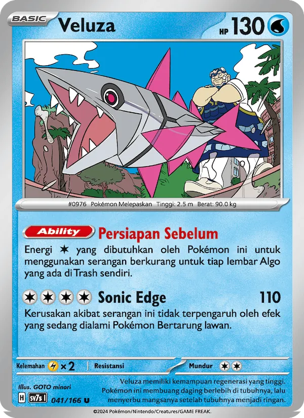Kartu Veluza dari Bimbingan Rasi, nomor 041/166