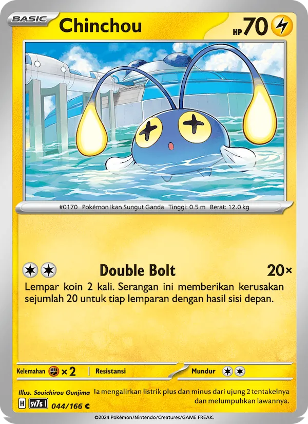 Kartu Chinchou dari Bimbingan Rasi, nomor 044/166