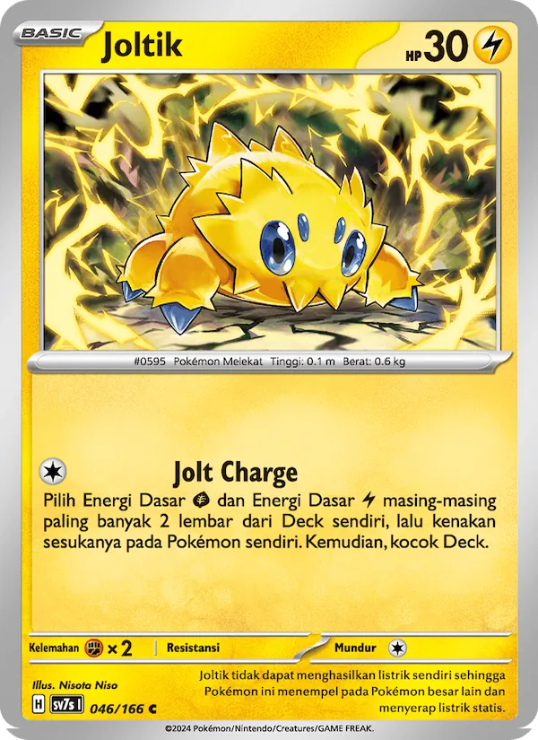 Kartu Joltik dari Bimbingan Rasi, nomor 046/166