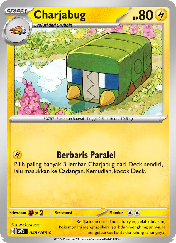 Kartu Charjabug dari Bimbingan Rasi, nomor 048/166