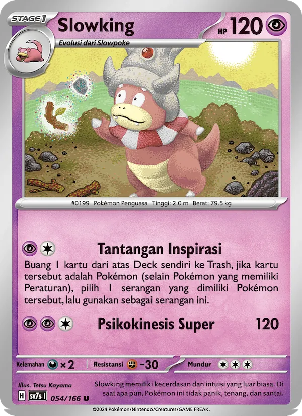 Kartu Slowking dari Bimbingan Rasi, nomor 054/166