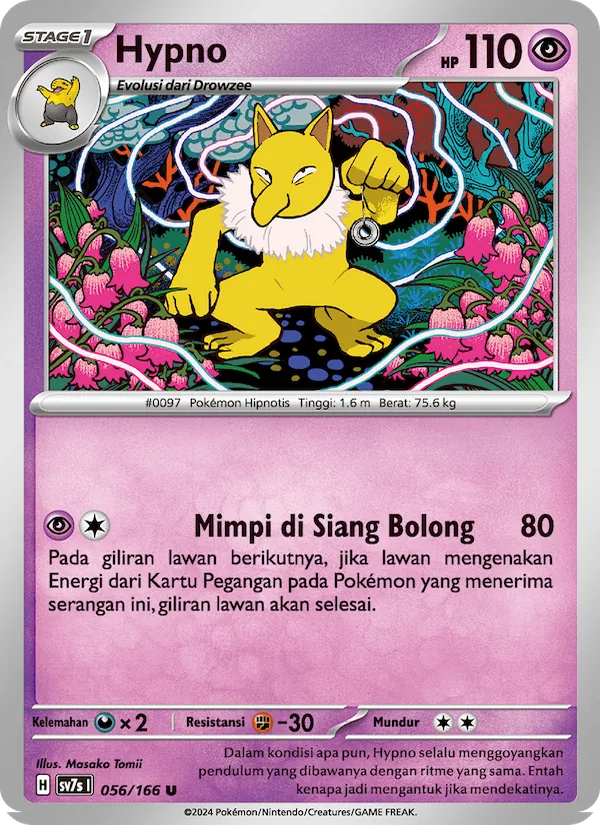 Kartu Hypno dari Bimbingan Rasi, nomor 056/166