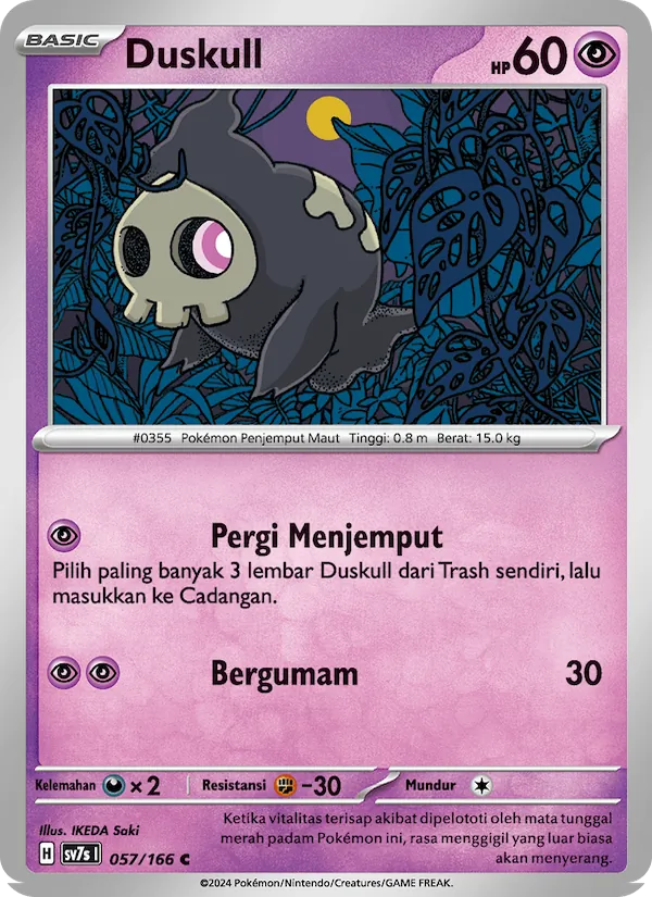 Kartu Duskull dari Bimbingan Rasi, nomor 057/166