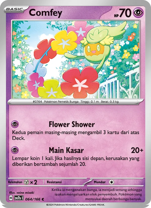 Kartu Comfey dari Bimbingan Rasi, nomor 064/166
