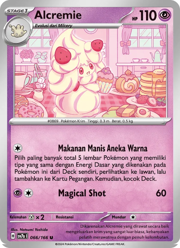 Kartu Alcremie dari Bimbingan Rasi, nomor 066/166