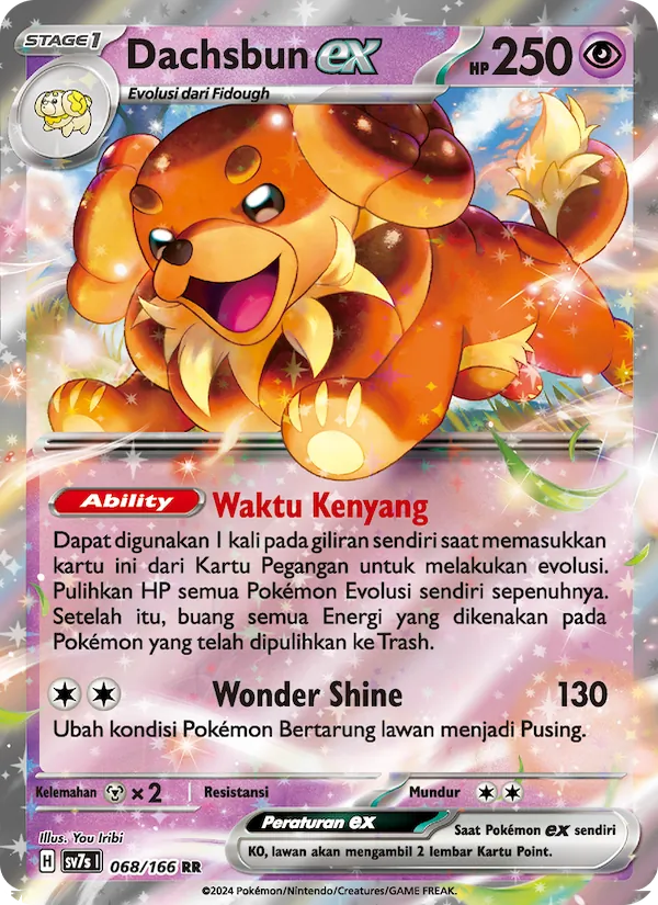 Kartu Dachsbun ex dari Bimbingan Rasi, nomor 068/166