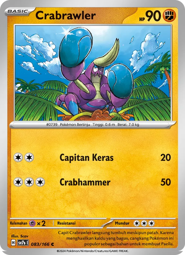 Kartu Crabrawler dari Bimbingan Rasi, nomor 083/166