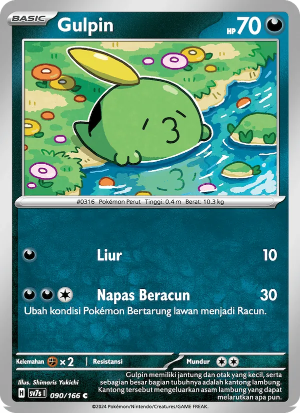Kartu Gulpin dari Bimbingan Rasi, nomor 090/166