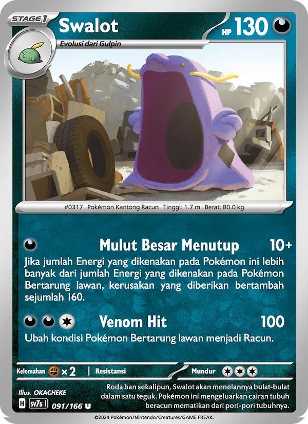 Kartu Swalot dari Bimbingan Rasi, nomor 091/166
