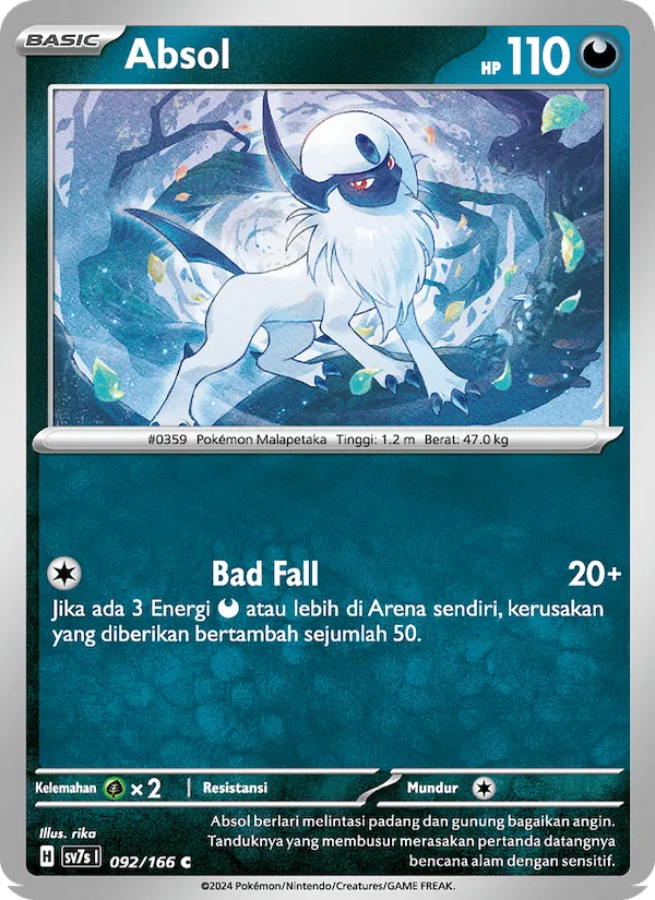 Kartu Absol dari Bimbingan Rasi, nomor 092/166