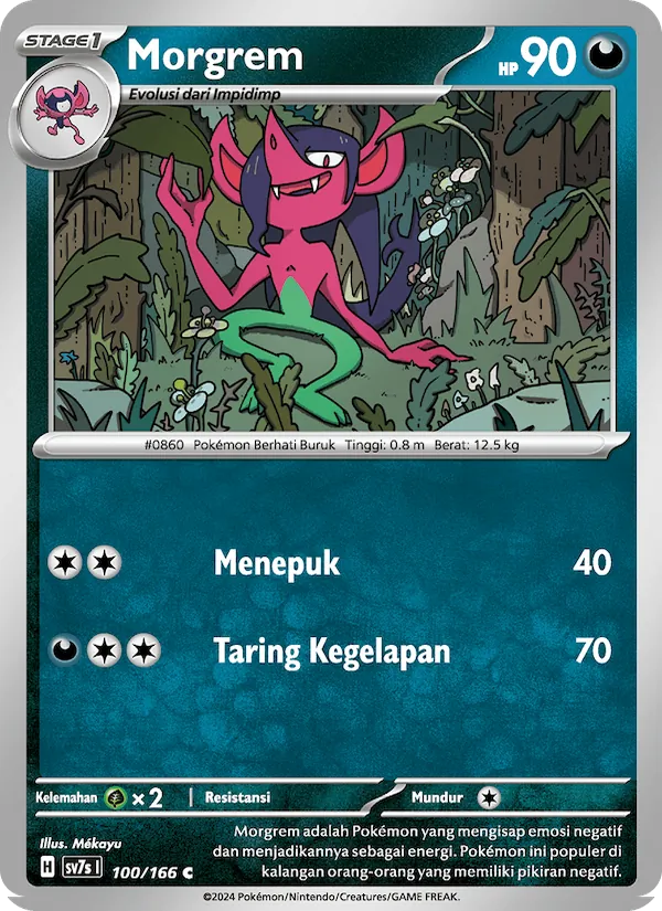 Kartu Morgrem dari Bimbingan Rasi, nomor 100/166