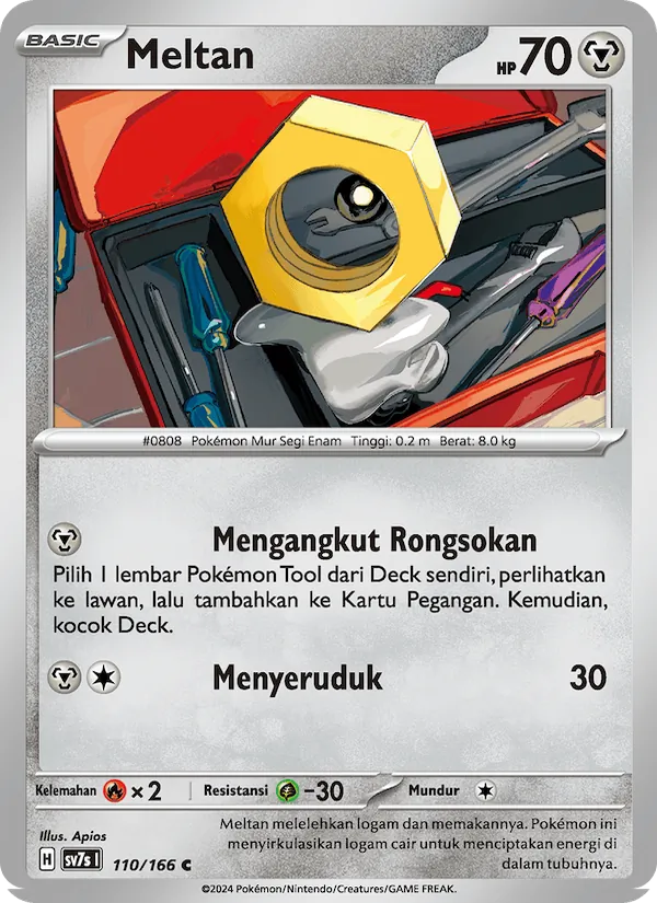 Kartu Meltan dari Bimbingan Rasi, nomor 110/166