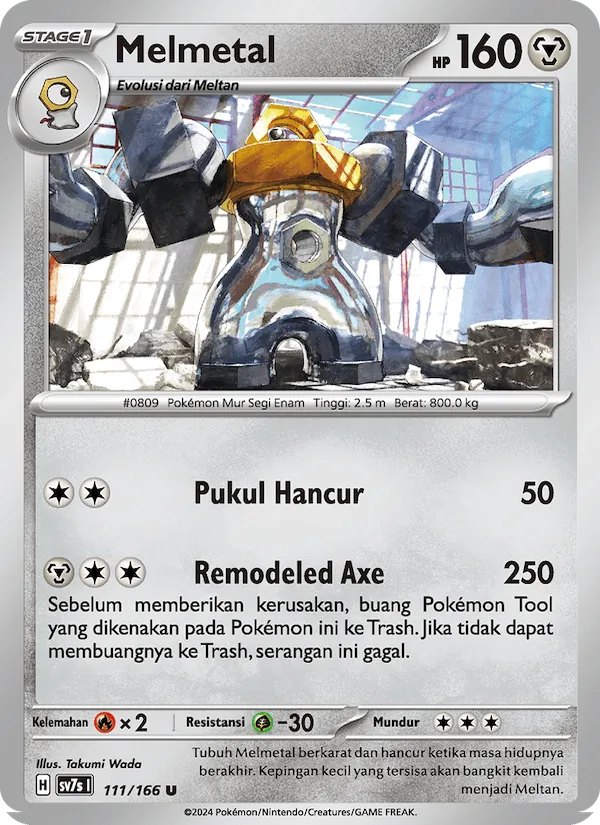 Kartu Melmetal dari Bimbingan Rasi, nomor 111/166
