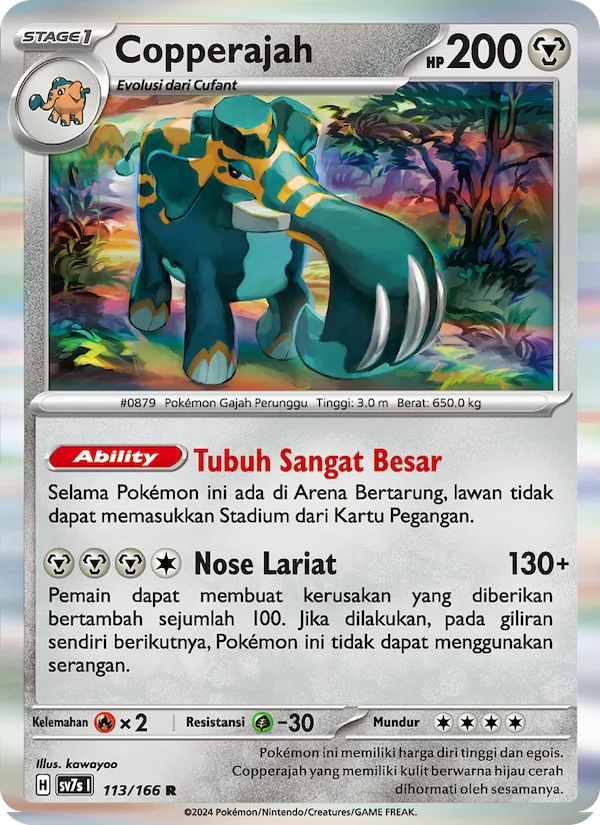 Kartu Copperajah dari Bimbingan Rasi, nomor 113/166